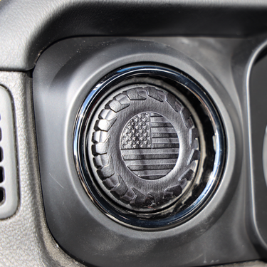 American Flag in Tire | Air Vent Covers